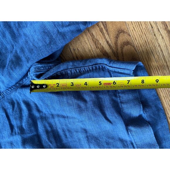 John Varvatos Star USA Blue Chino Linen Relaxed Shorts Mens Size 38 - Picture 7 of 8